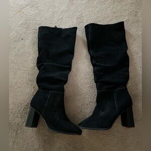 INC International Concepts Black Heeled Boots